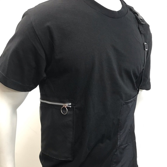 New Cargo T-Shirt Hazard Racing Striped Techwear - Picture 5 of 6